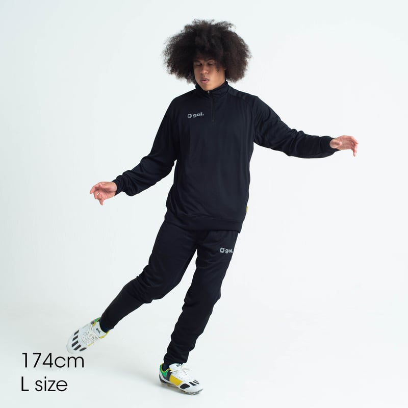 9/30迄値下げ新品タグ付PING 黒パンツズボンジャージ ジッパーポケット付き 前開き 裾ジップ ポッピング ジャージパンツ (Kaepa) ケイパ