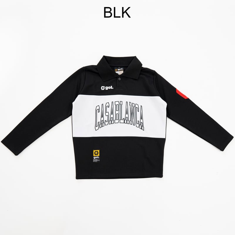 🔥タイムセール70%OFF🔥Jr.ポロ衿長袖ドライプレイシャツ<CASABLANCA