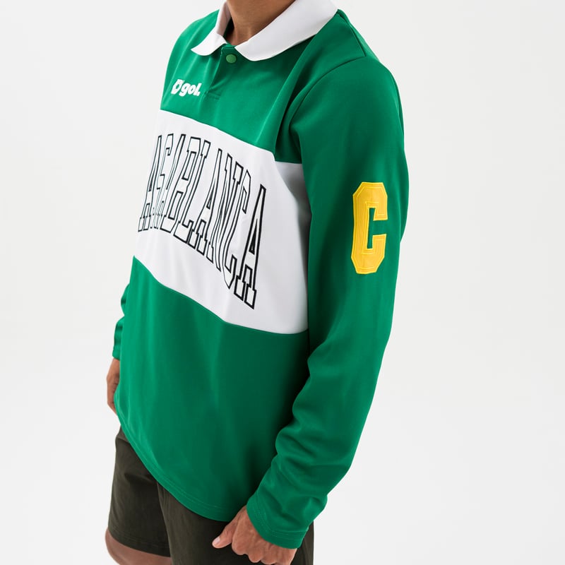 🔥タイムセール70%OFF🔥ポロ衿長袖ドライプレイシャツ<CASABLANCA