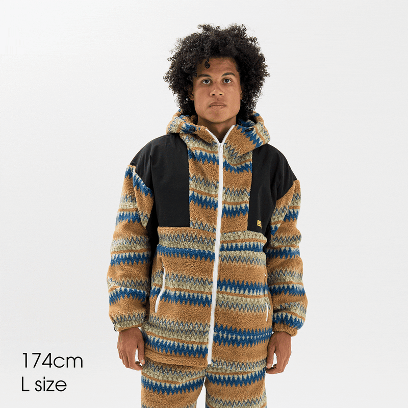 フルジップボアフーディー<MOROCCAN>［BEG］（G555-349） | gol. ON