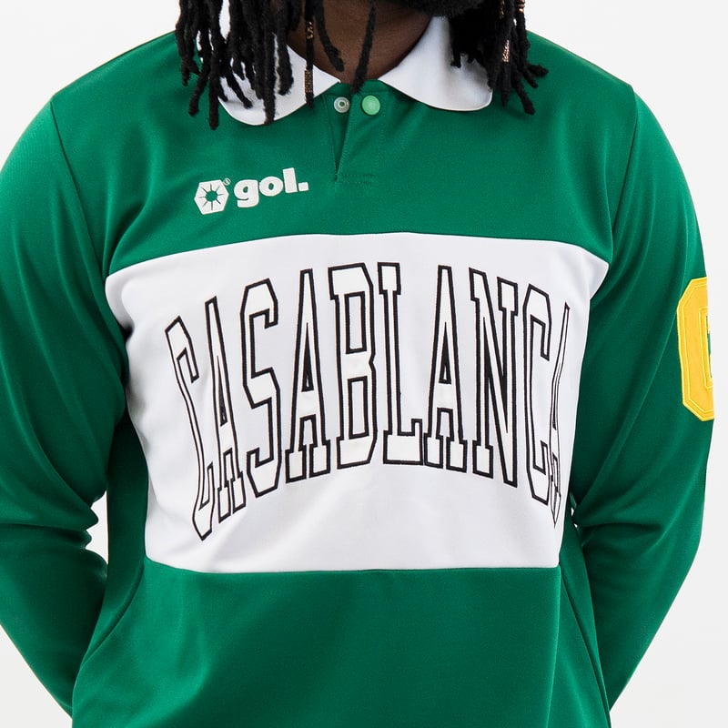 ポロ衿長袖ドライプレイシャツ<CASABLANCA>（G541-636） | gol. ONL