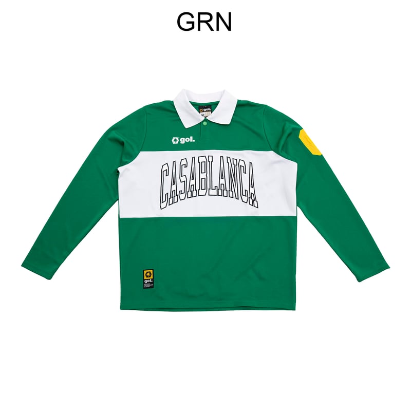 ポロ衿長袖ドライプレイシャツ<CASABLANCA>（G541-636） | gol. ONL