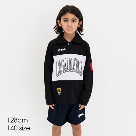 🔥タイムセール70%OFF🔥Jr.ポロ衿長袖ドライプレイシャツ<CASABLANCA>（G541-636J）