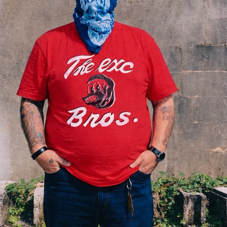 【BROS】6.2oz / FADE WASH / RED