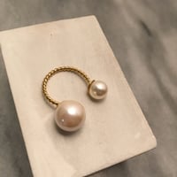 bubble pearl ring