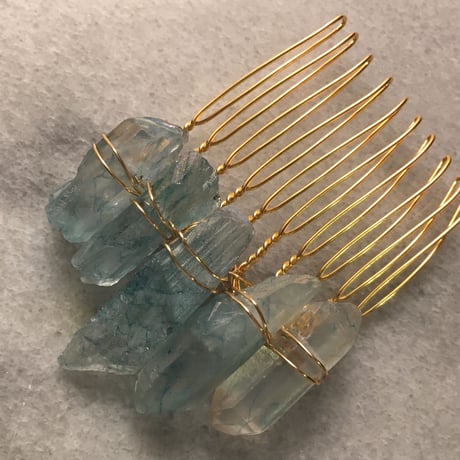 crystal stone comb（short）