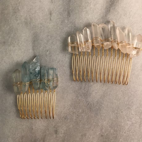 crystal stone comb（short）