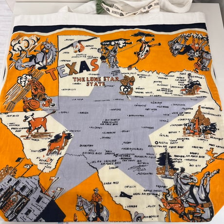 Bindu バンダナecoトートバッグL『Texas』