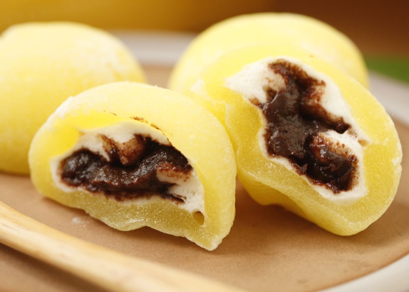 ちょこばなな羽二重餅（12個入り） | 羽二重餅の古里【マエダセイカ】