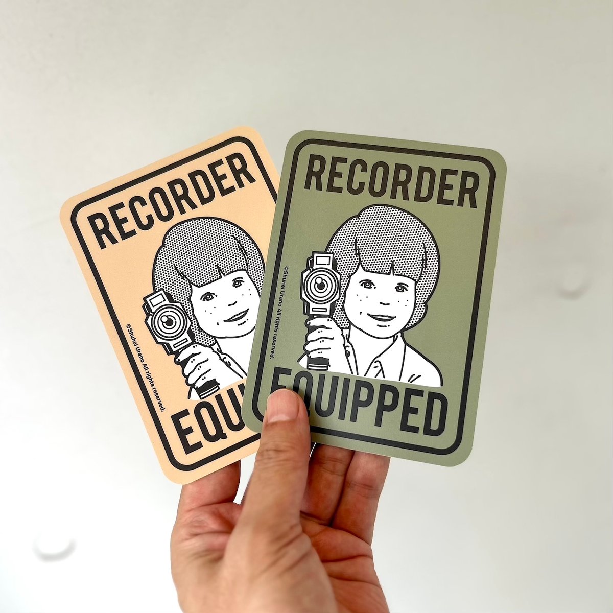 RECORDER EQUIPPED カーステッカー オリーブ | GRAFT General