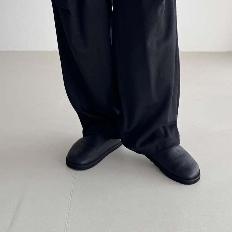 OBLIQUE SABO SHOES / SINGLE LETHER (BLACK) | ARGUE