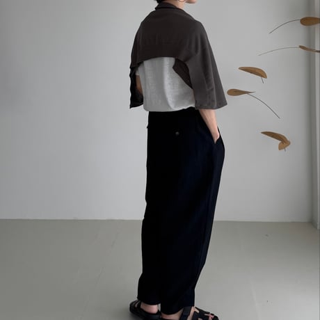 2WAY 90s CARDIGAN  / CHACOAL BROWN