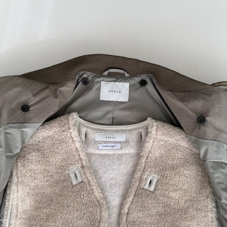 LEYERED QUILTING＆WOOLBOA JUMPER 商品詳細