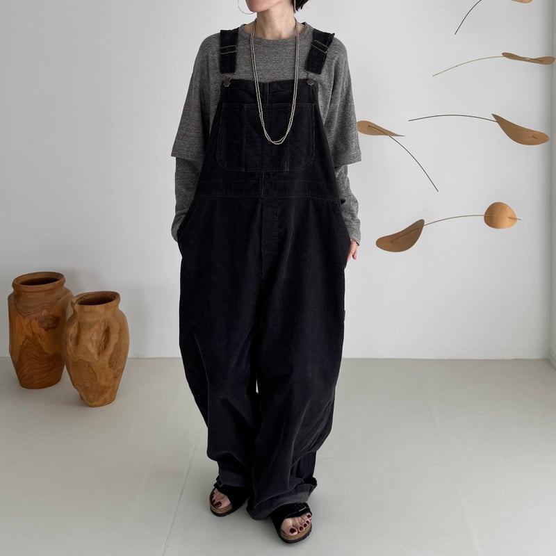 CORDUROY OVERALL /CHACOAL NAVY | ARGUE