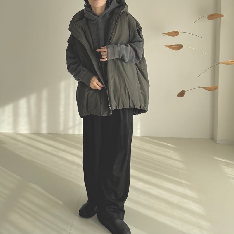 ITALY MELLOA FLEECE FOODIE /CHARCOAL GRAY | ARGUE