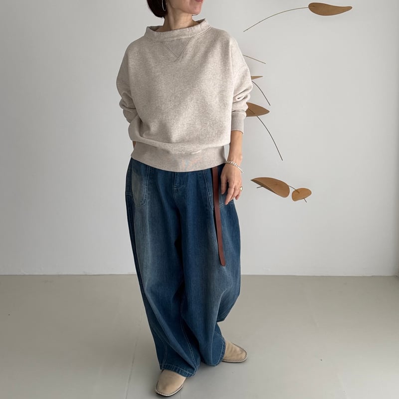fufufu-sweat pullover / oatmeal | ARGUE
