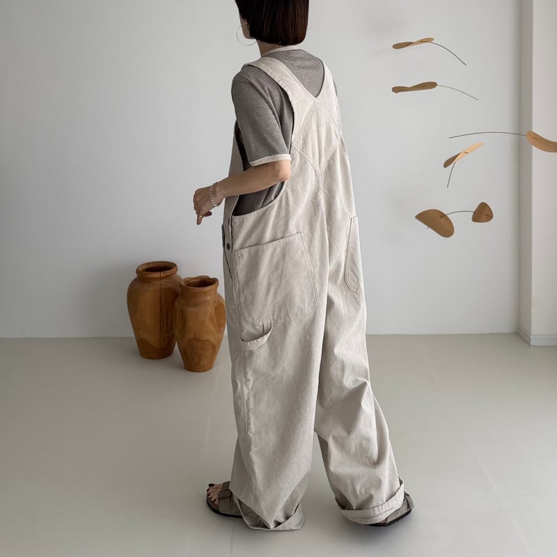 CORDUROY OVERALL / SAND BEIGE | ARGUE