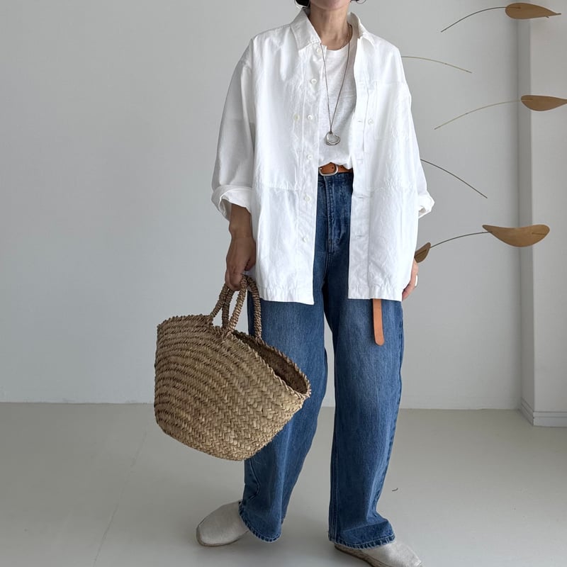 ジャケット・アウター argue JUSCOM JACKET / WHITE ARGUE JUSCOM JACKET WHITE ホワイトコットンジャケット
