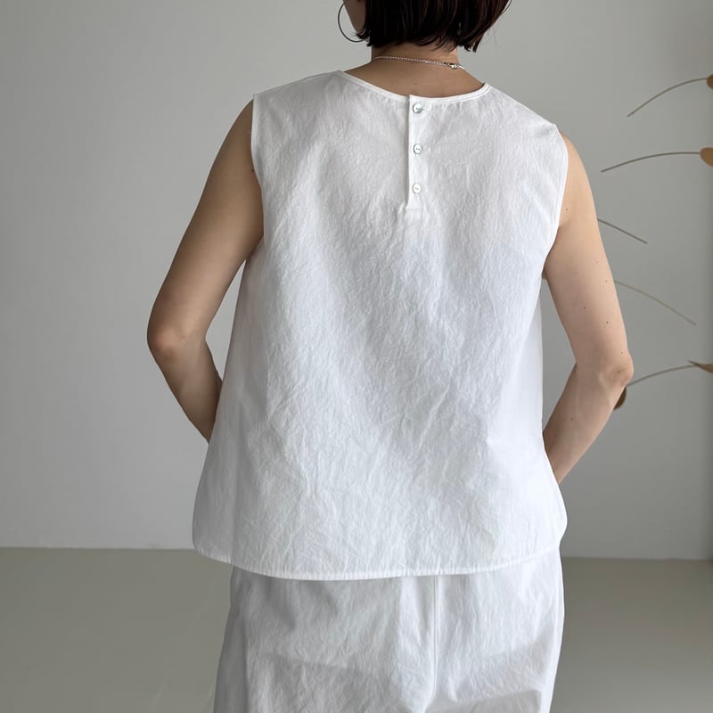 BUFFY VINTAGE SLEEVELESS BLOUSE/WHITE | ARGUE