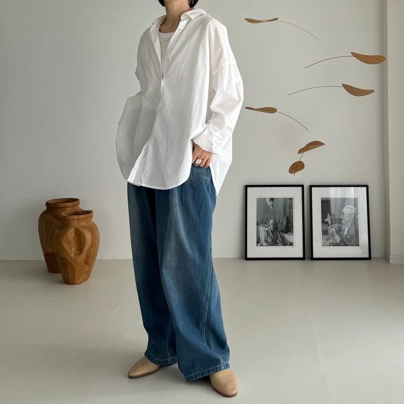 トップス argue ORGANIC COTTON ROUGH MELLOW SHIRTS ORGANIC COTTON ROUGH MELLOW SHIRTS/WHITE | ARGUE