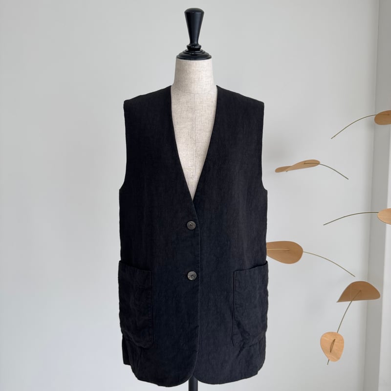 argue リネンベスト argue リネンベスト LINEN BLACK 【公式通販】