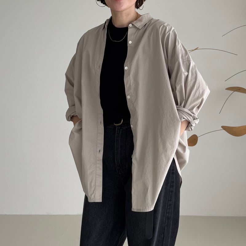 ORGANIC COTTON ROUGH MELLOW SHIRTS/GRAGE | ARGUE