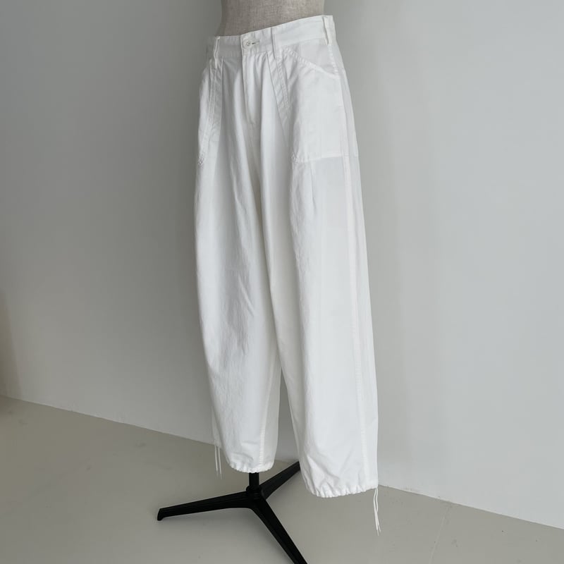 COTTON TWILL MOV PANTS/WHITE | ARGUE