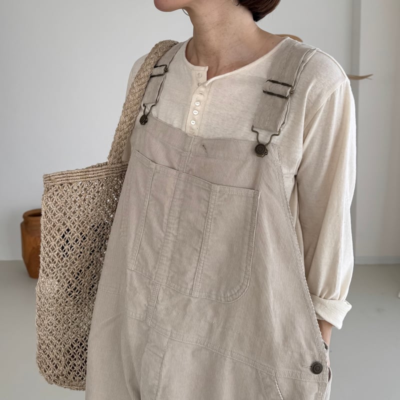 OLD-NEP COTTON SILK MODEST Henry Neck T-shirt