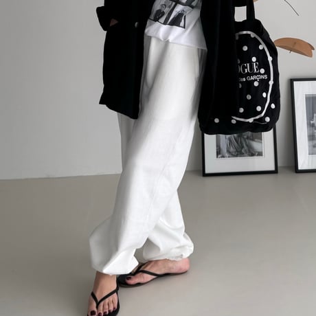 AMERICAN VINTAGE DRY SILKY SWEAT PANTS /WHITE