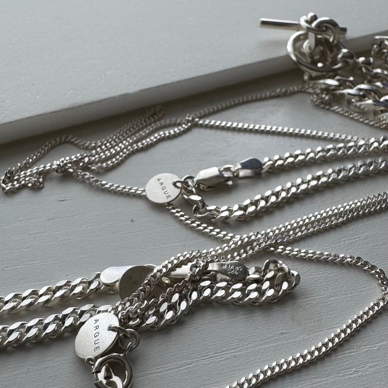 Bandalo:re （Bグレ） CURB CHAIN NECKLACE TYPE-B | ARGUE