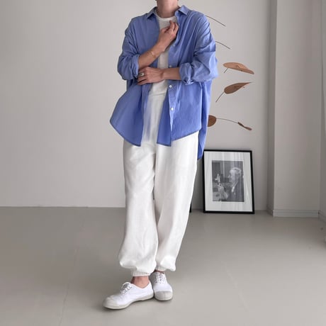 AMERICAN VINTAGE DRY SILKY SWEAT PANTS /WHITE