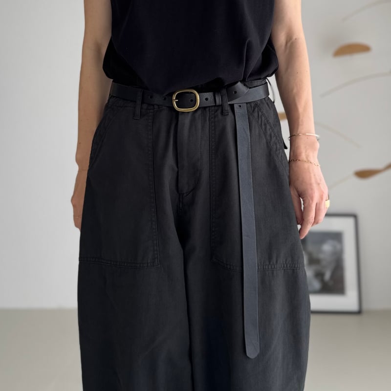 LONG LETHER BELT/BLACK | ARGUE