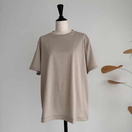 SUVIN GIZA PREMIUM POISE T-SHIRTS/NUDE BEIGE