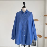 ORGANIC COTTON ROUGH MELLOW SHIRTS/MID SAX