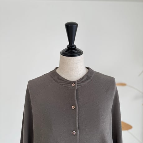 2WAY 90s CARDIGAN  / CHACOAL BROWN