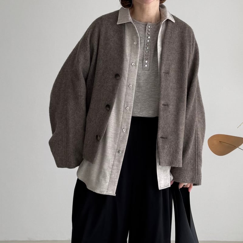 COTTON YAKWOOL HENRY-NECK LT | ARGUE