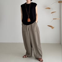 SUVIN GIZA PREMIUM POISE TANK TOP/BLACK