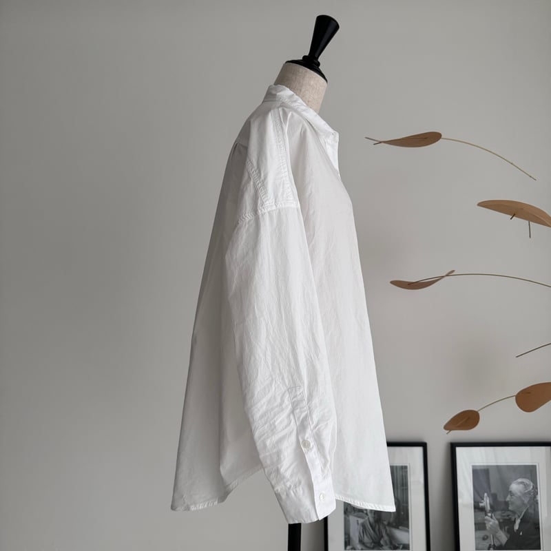 ORGANIC COTTON ROUGH MELLOW SHIRTS/WHITE | ARGUE
