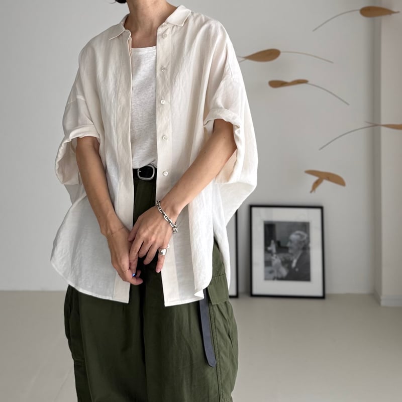 OVER DEFORMATION BLOUSE argue アーギュ　シャツ OVER DEFORMATION BLOUSE argue アーギュ シャツ - メルカリ