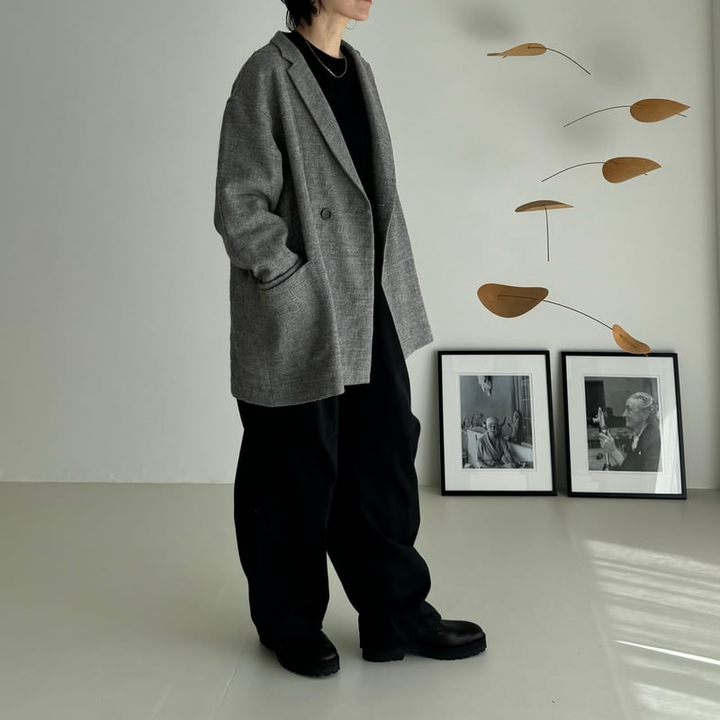 SHETLAND WOOL LINEN SOFT TWIST JACKET | ARGUE 