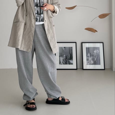 AMERICAN VINTAGE DRY SILKY SWEAT PANTS /GRAY