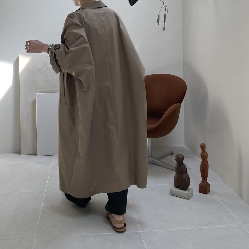 ESSENTIAL WIDE OVER TRENCH COAT/CAMEL BEIGE