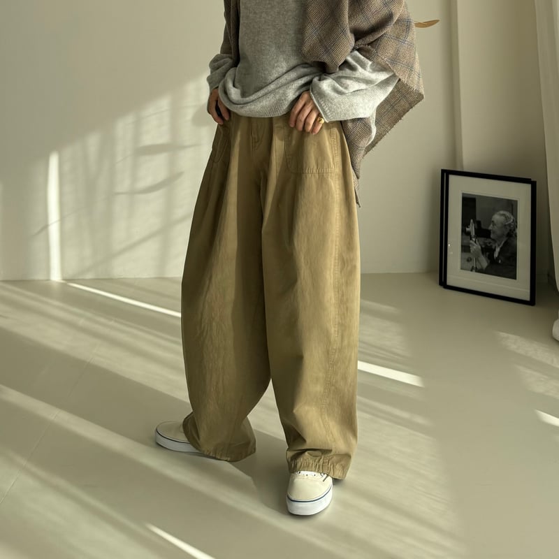 パンツ argue COTTON TWILL MOV PANTS/RIKYU BEIGE argue COTTON TWILL MOV PANTS/RIKYU BEIGE