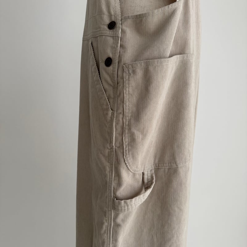 CORDUROY OVERALL / SAND BEIGE | ARGUE