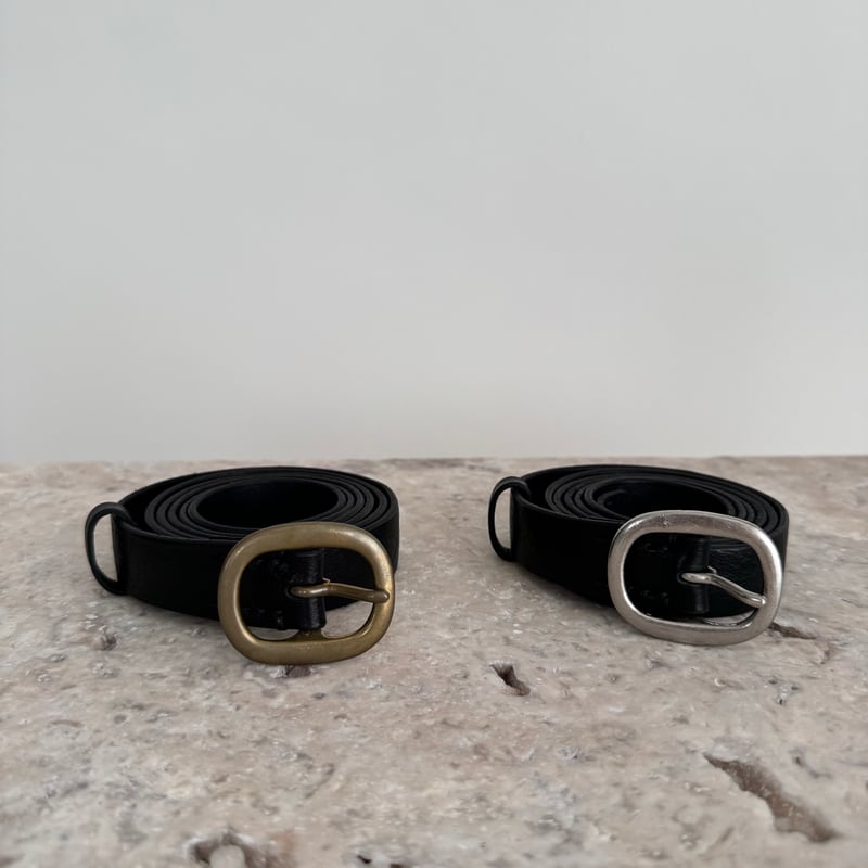 ARGUE ロングレザー ベルト ブラック LONG LETHER BELT/BLACK | ARGUE