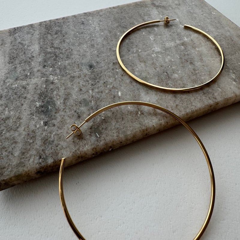 完売品❗️argueアギューMizuashi Hoop Pierceゴールド MIZUASHI HOOP PIERCE 5.8/GOLD | ARGUE