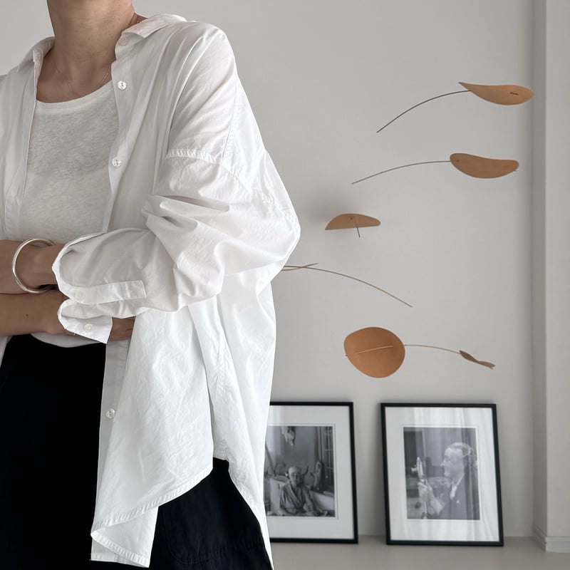 シャツ+ブラウス(長袖+七分) ORGANIC COTTON ROUGH MELLOW SHIRTS/WHITE ORGANIC COTTON ROUGH MELLOW SHIRTS/WHITE | ARGUE
