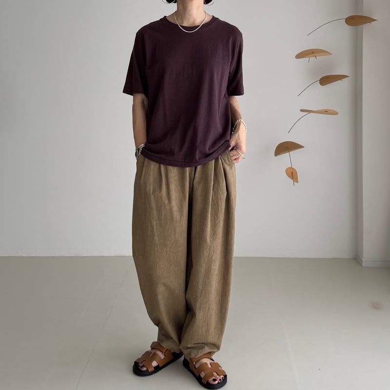 BELGIUM LINEN×COTTON PERFECT REGULAR T BELGIUM LINEN×COTTON PERFECT REGULAR T-SHIRTS/W