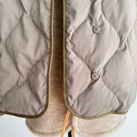 LEYERED QUILTING＆WOOLBOA JUMPER 商品詳細