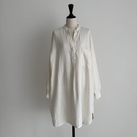 LINEN COTTON DENIM SHIRT TUNIC